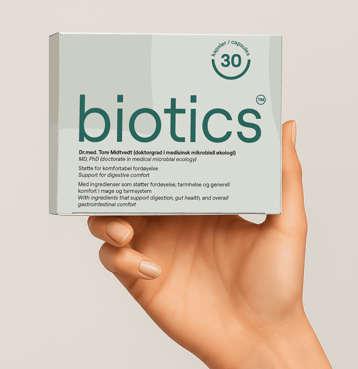 Biotics förpackning